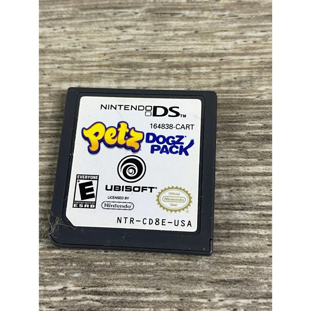 Nintendo‎ DS Petz Dogz Pack Game Cartridge Ubisoft NTR-CD8E-USA Authentic Mens